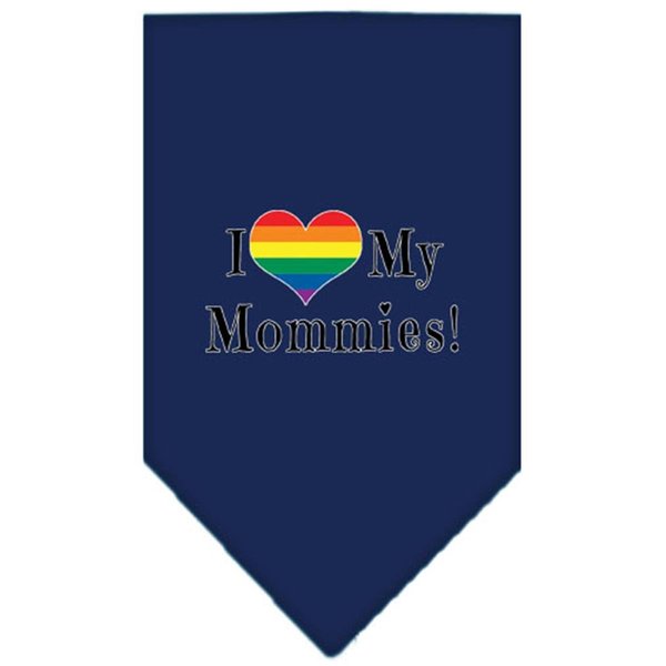 Mirage Pet Products I Heart My Mommies Screen Print BandanaNavy Blue Small 66-194 SMNB